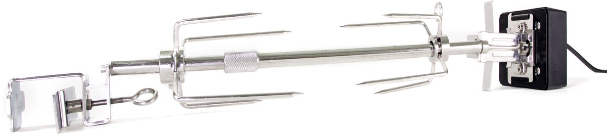 Bol.com Grill Guru Medium / Large / XL Rotisserie - Perfect Gegrilde Gerechten met de Universele Spit voor Kamado’s aanbieding