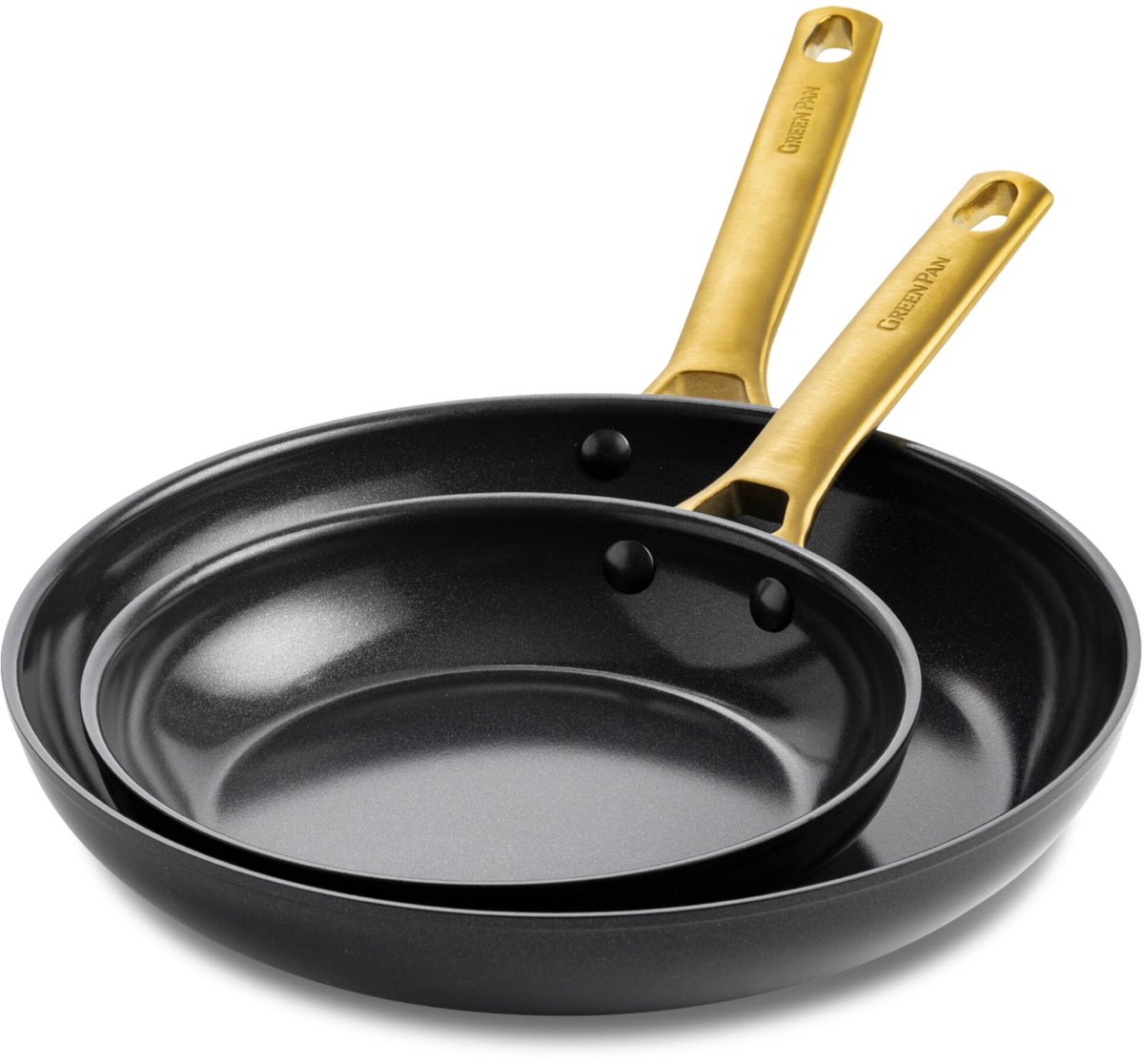 GreenPan Padova Koekenpannenset 20 + 26 cm zwart