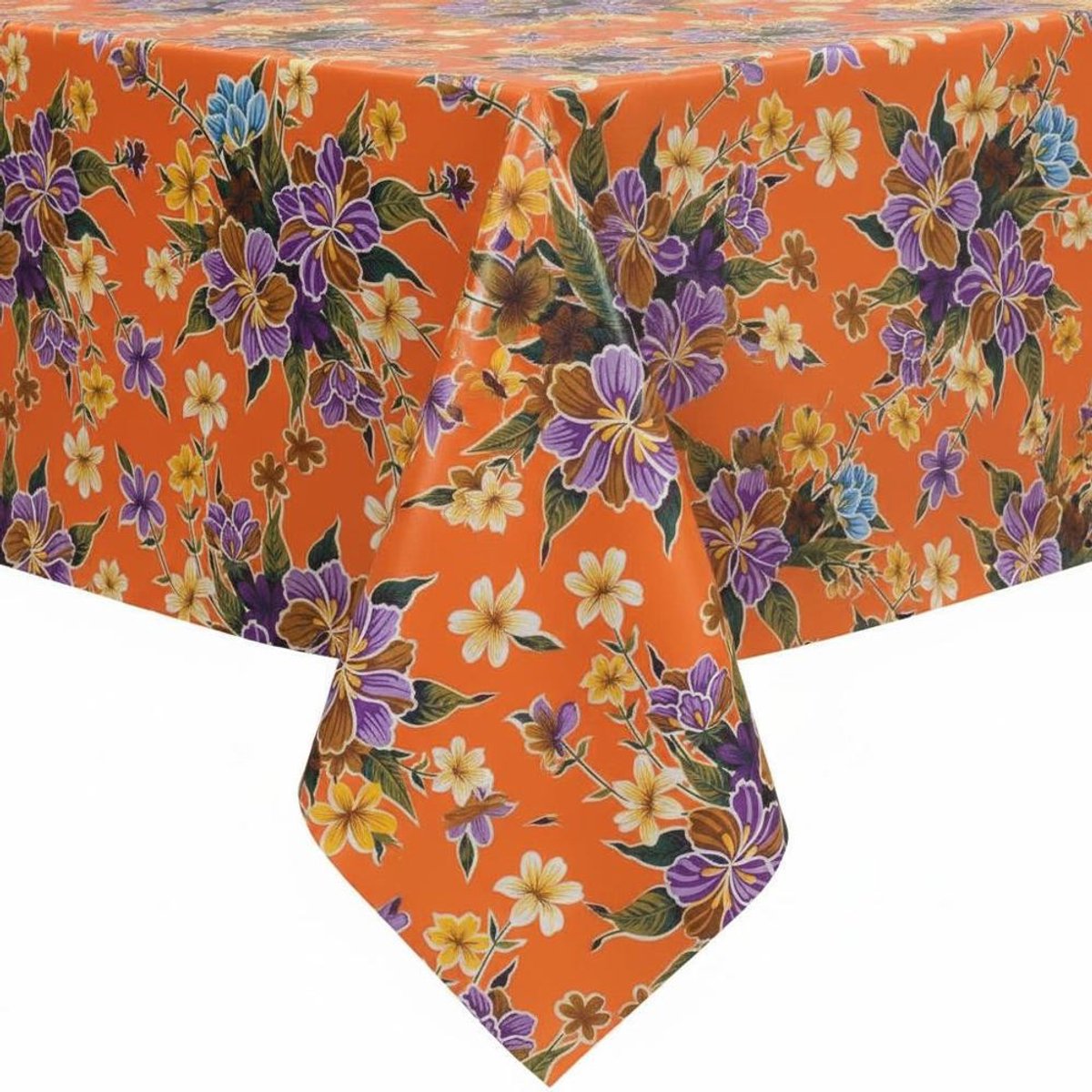 Protecttable - Mexicaans tafelzeil Fortín oranje 120x140cm - Tafelkleed Afwasbaar - Kunststof