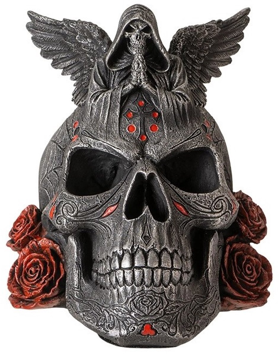 Boutique Trukado - Gothic Schedel The Dead Skull - 15 x 14 x 16 cm