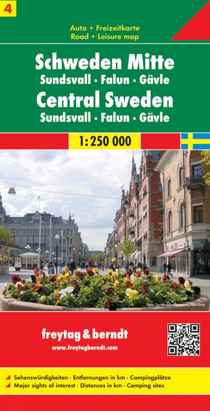 FB Zweden, blad 4 Midden • Sundsvall • Falun • Gävle - cover