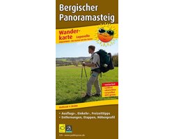 Bergischer Panoramasteig Wanderkarte 1 : 30 000