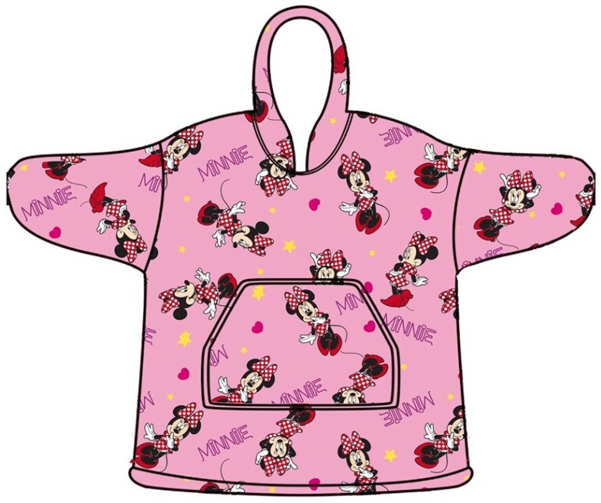 Disney Minnie Mouse Hoodie Fleece deken, Pink - Kind - One Size (7-14 jaar) - Polyester