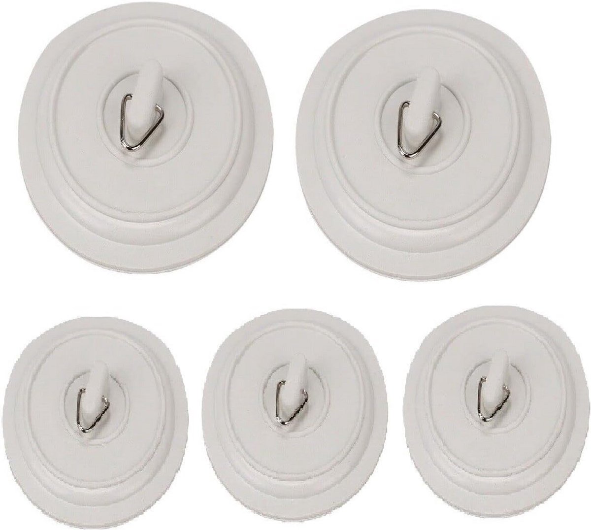 Universele Wastafel en Bad Plug voor Keuken en Badkamer - Vervangende Rubberen Stopper 5-Pack