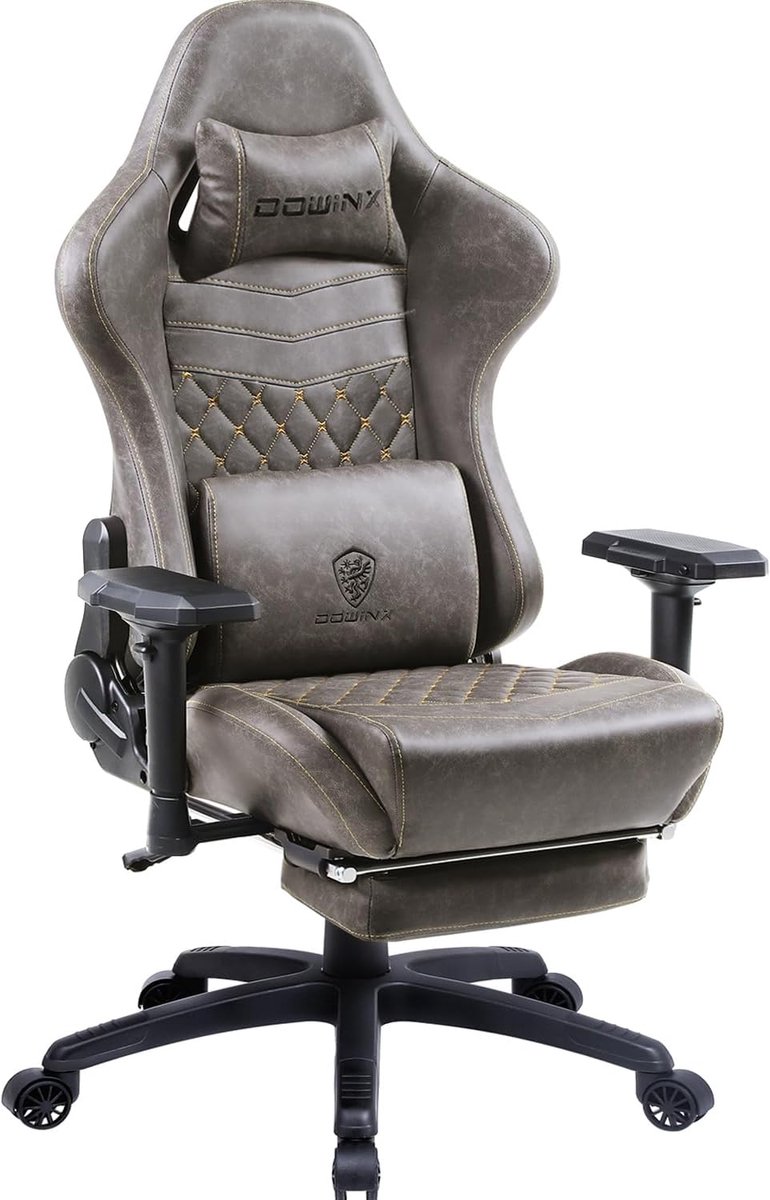 Ergonomische Gamingstoel in Racestijl met Massagefunctie en Voetensteun