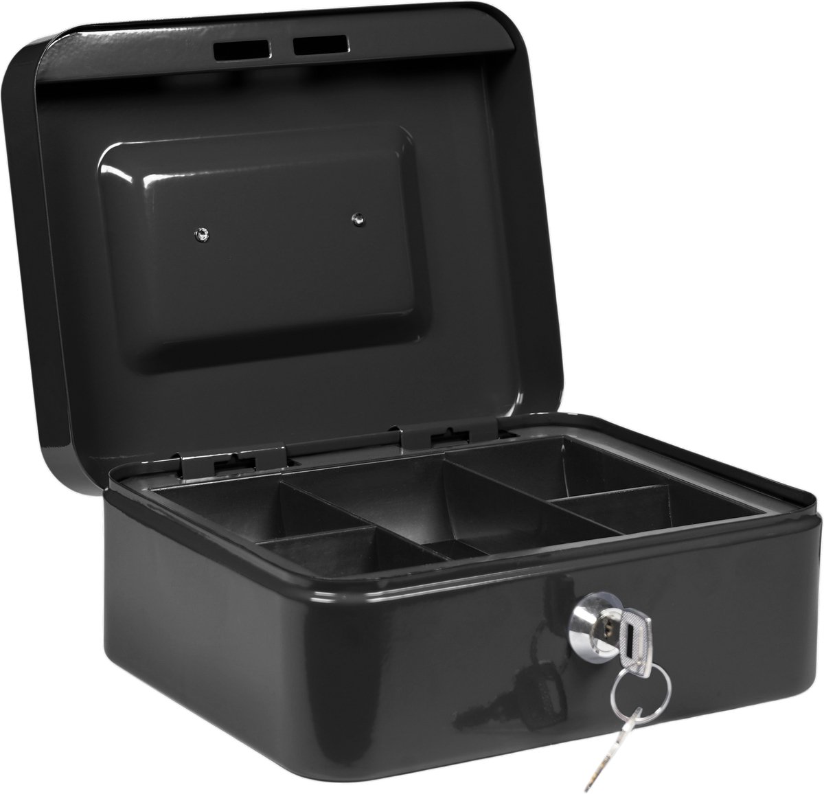 Eagle T415BLK - Geldkistje - Met Sleutelslot & Muntlade - Zwart