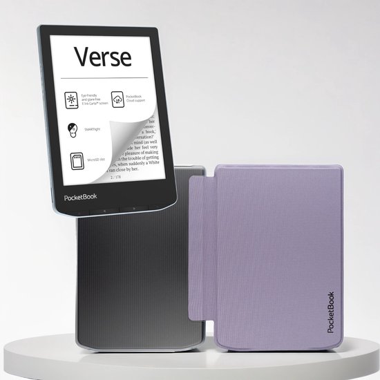 PocketBook Verse - E-reader - Bright Blue - Met Transparant  ... - cover