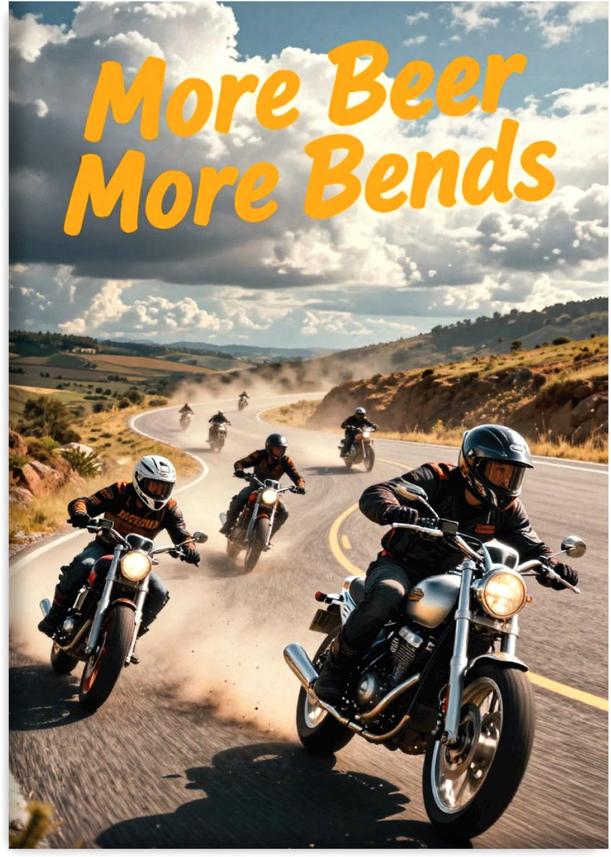 Huurdies - Poster - Motorrijder - A2