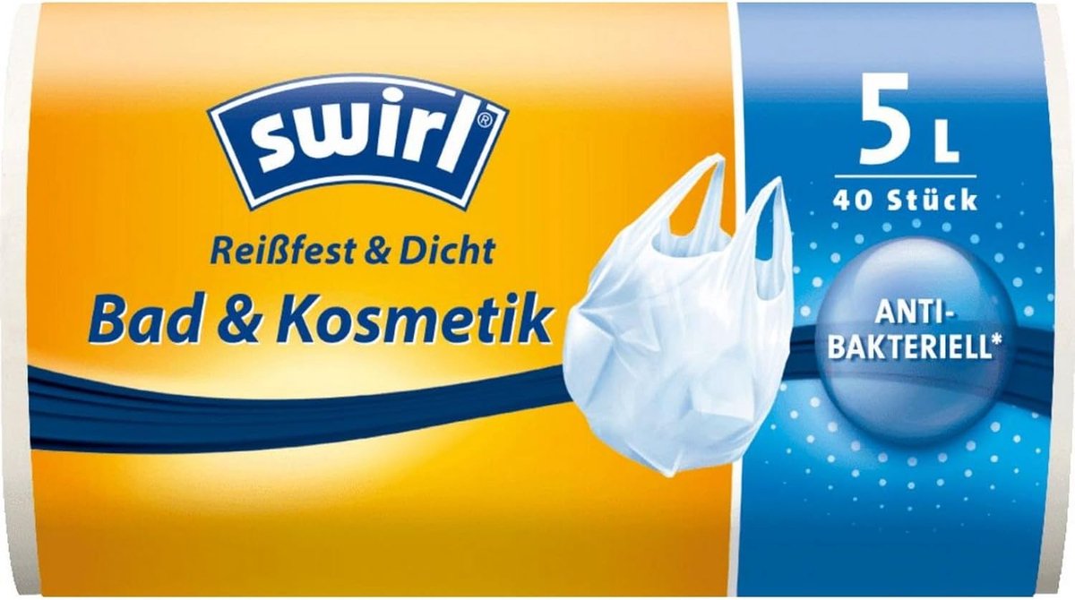 Vuilniszakken met trekband - 5 Liter - 40 stuks - Sterk en Resistent