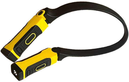 Oplaadbare neklamp voor handsfree verlichting - geschikt voor monteurs, kamperen, doe-het-zelfprojecten en lezen. — afbeelding 4
