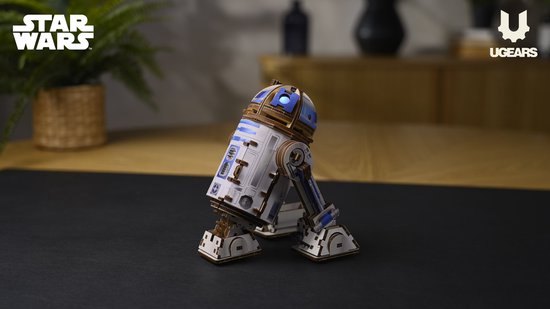 UGEARS 3D Modelbouw - R2-D2 - Star Wars - Mechanisch Bouwpakket Hout - Educatief Speelgoed