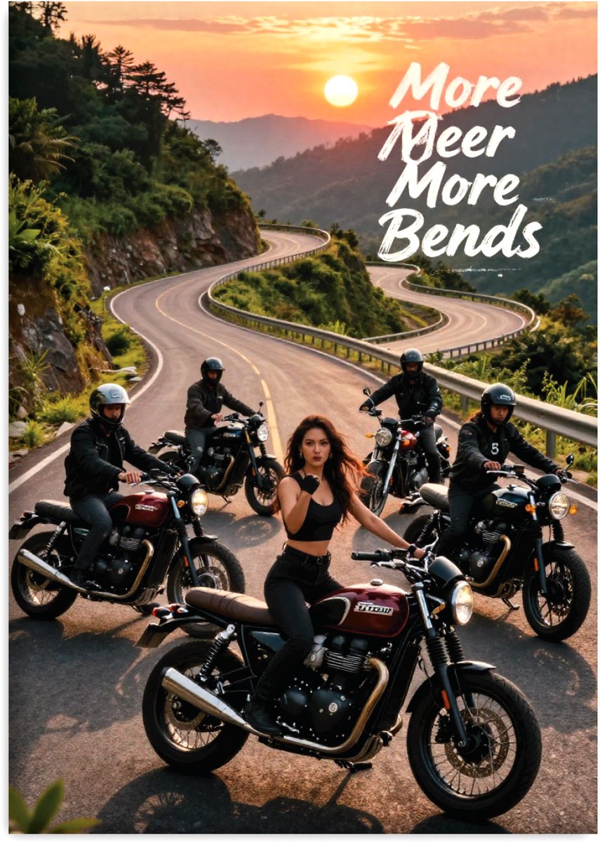 Huurdies - Poster - Motorrijder - A2