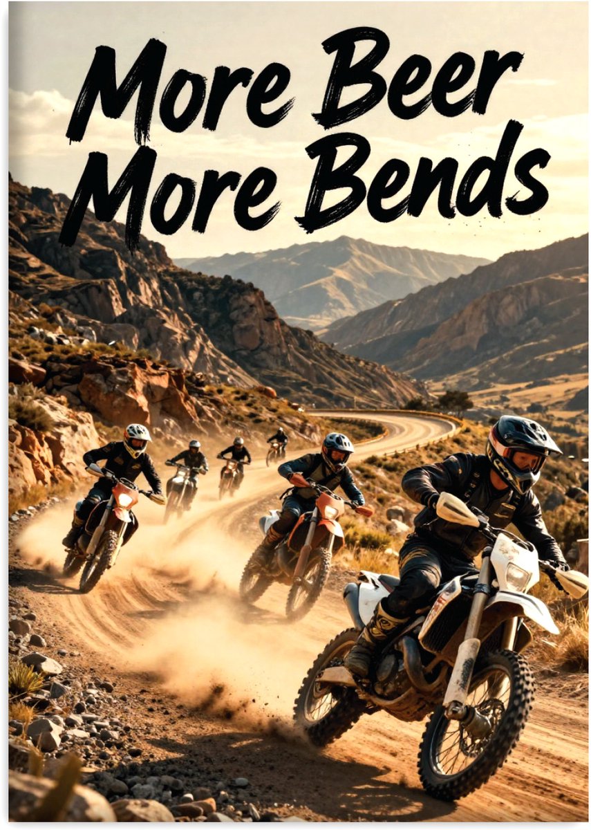 Huurdies - Poster - Motorrijder - A2