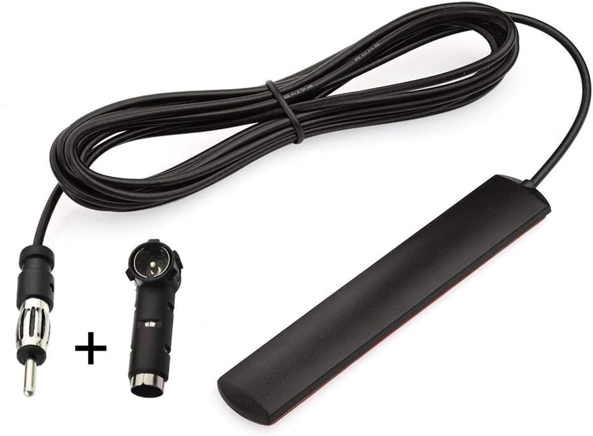 Universele FM Autoradio Antenne voor Voorruit met ISO Adapter en 3m Kabel
