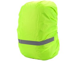 Regenhoes Rugzak Waterdicht - Reflecterende Backpack Hoes - 30 t/m 40 L - Fluoriserend