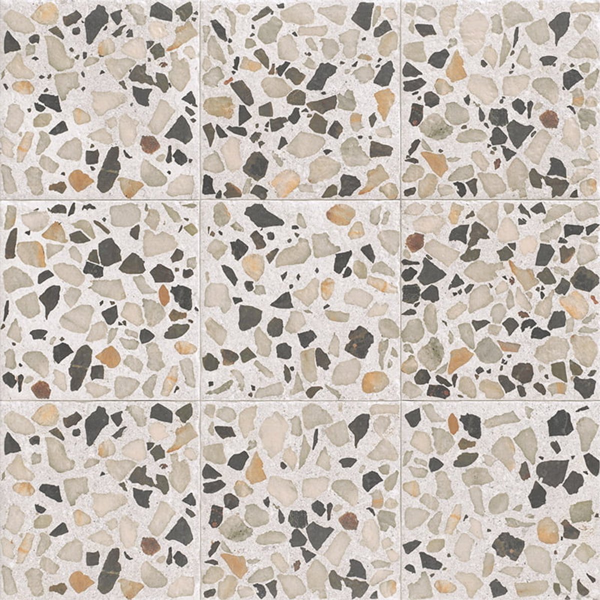 mainzu stanza white terrazzo look tegel sample 20 x 20