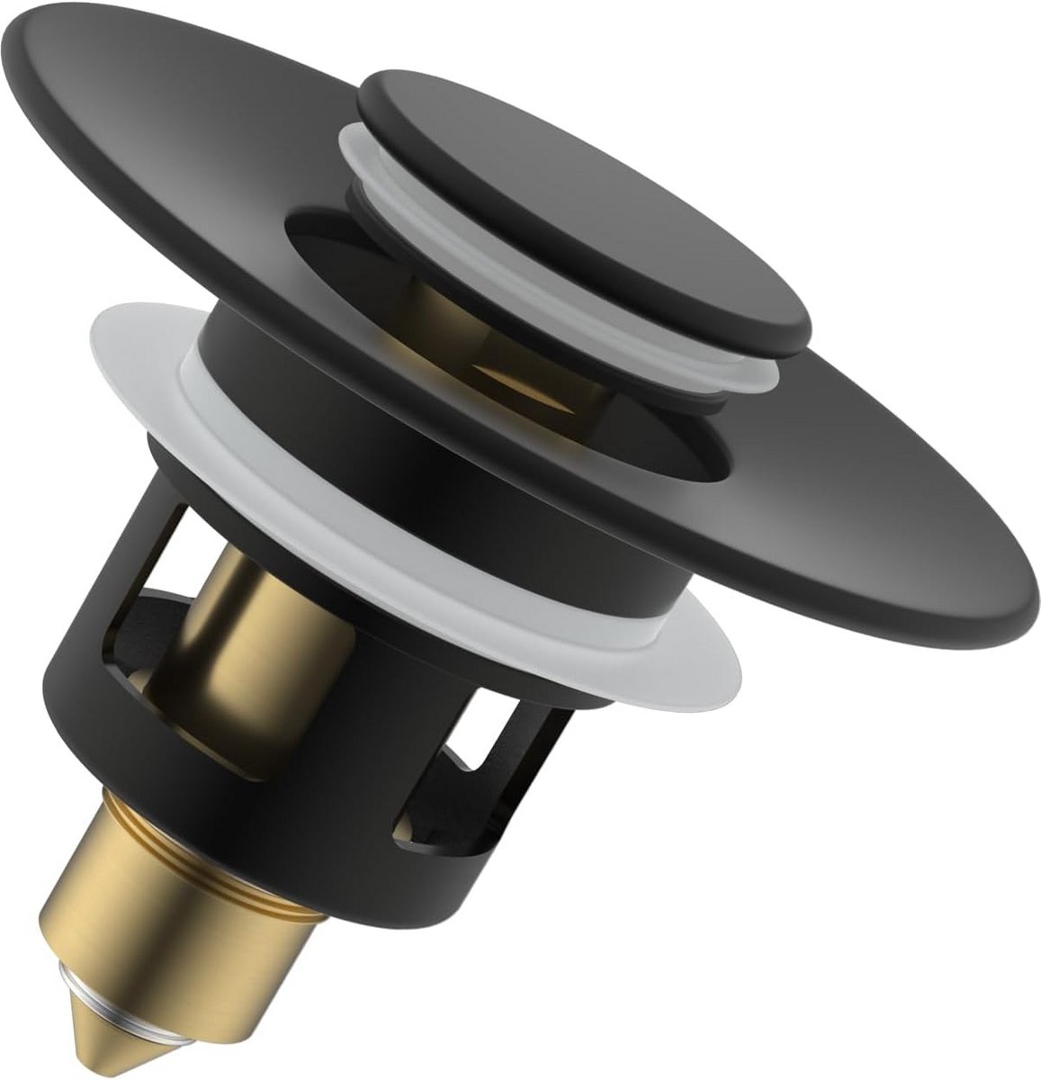 Universele Pop-up Wastafelstopper met Zeef - Geschikt voor 25mm tot 46mm Diameter