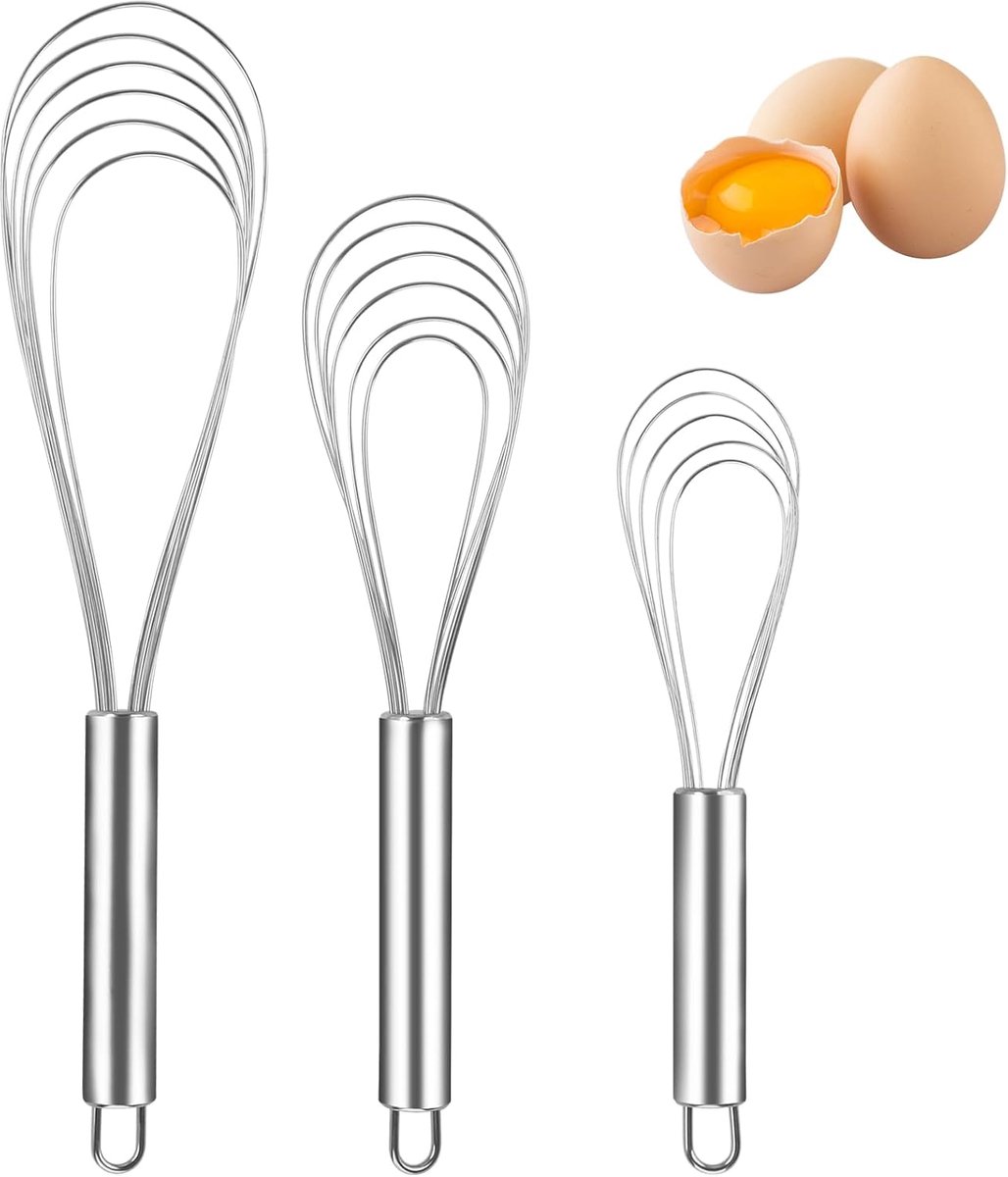 Set van 3 Platte Gardes van Roestvrij Staal voor Koken en Bakken