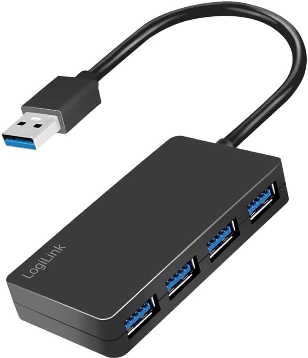 4-Poorts USB 3.2 Hub (Gen 1) - Snelle Dataoverdracht en Veilige Aansluiting