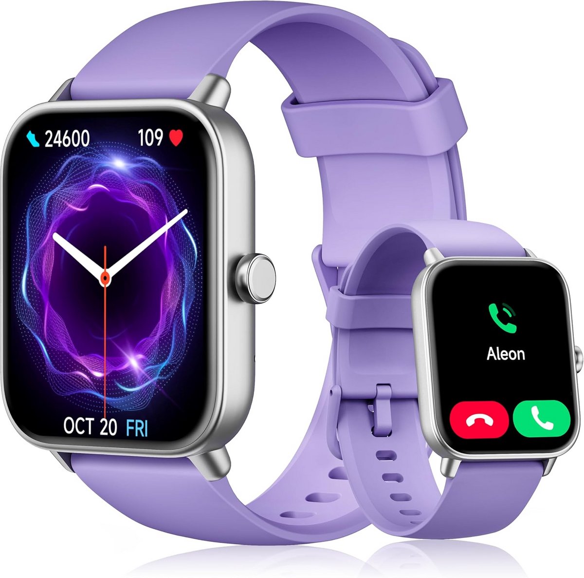 Smartwatch met Telefoonfunctie voor Dames en Heren - Fitness Tracker met SpO2 en Hartslagmeter