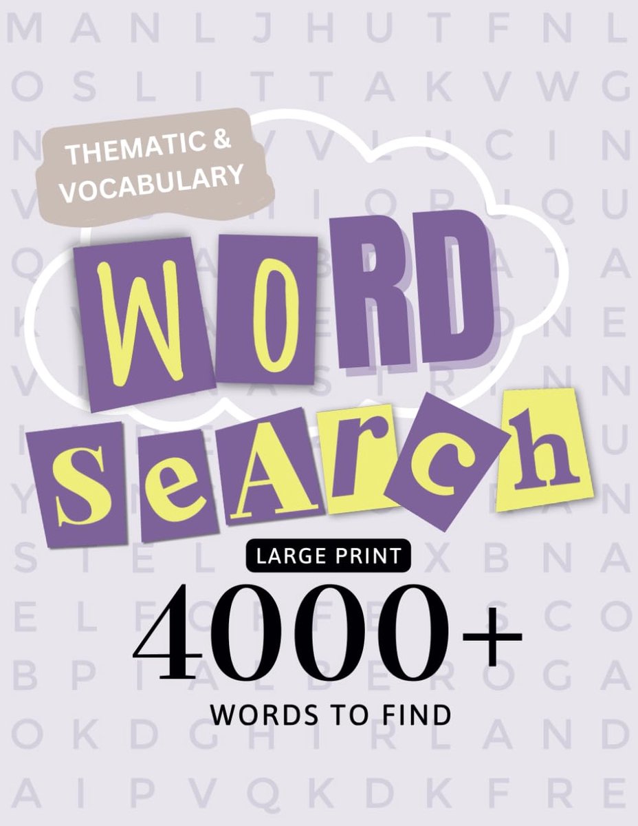 Woordzoekpuzzels voor Volwassenen: Thematische Puzzels met Meer dan 4000 Woorden om te Vinden