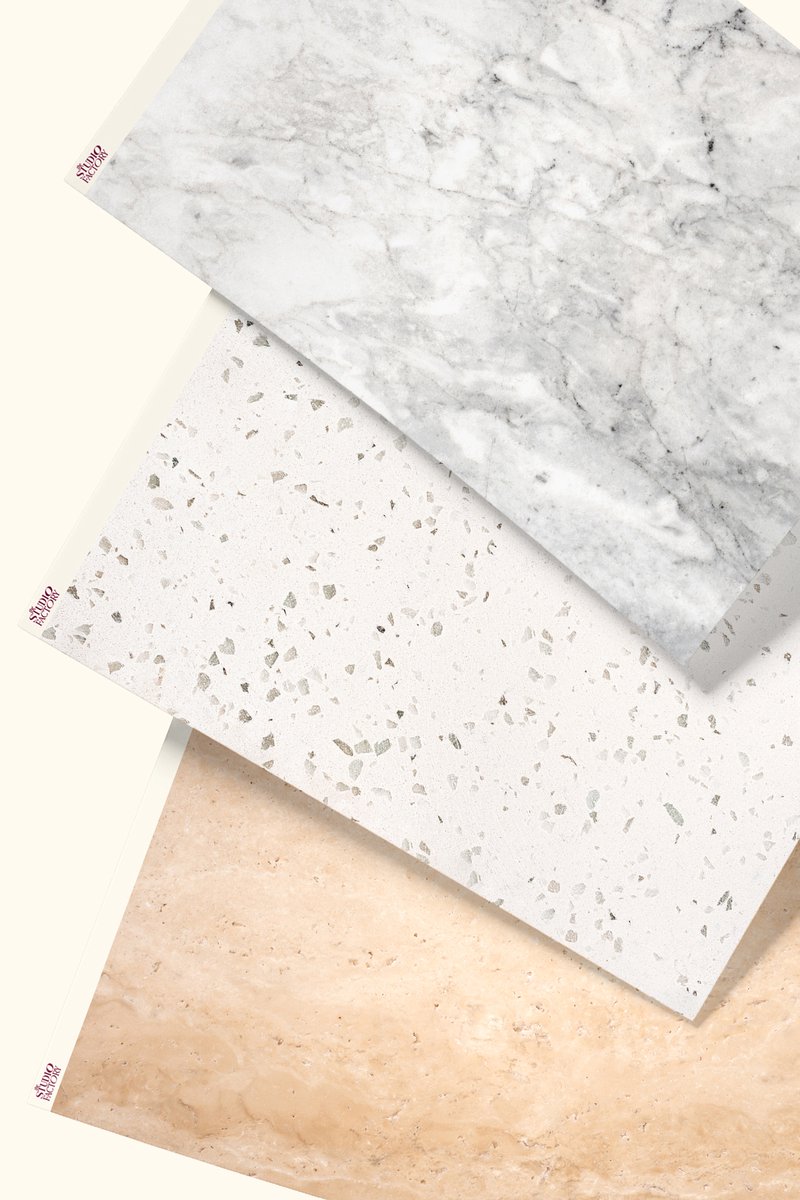 Fotografie Achtergronden Set 60x90 cm – Drie Productfotografie Backdrops – Food Fotografie – Studio Achtergronden Steen – Bundle Stone