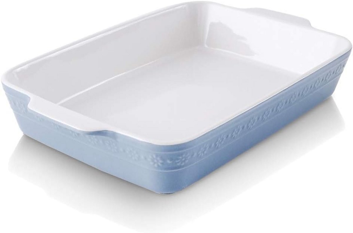 Diepe Keramische Lasagnevorm Rechthoekig voor Oven en Tapas