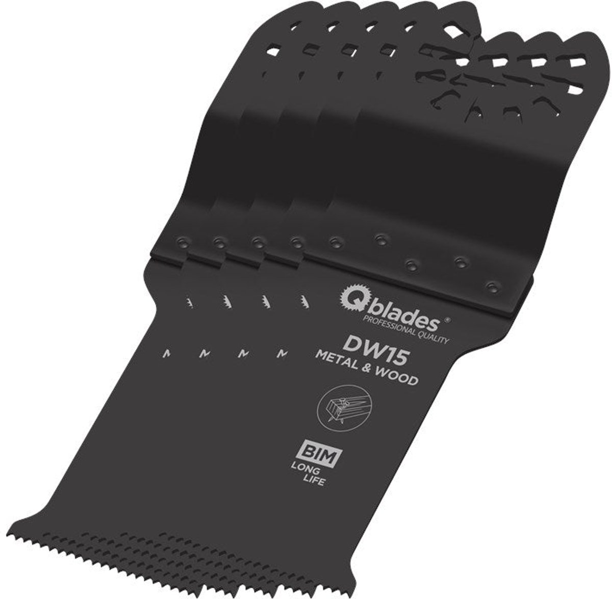 QBLADES MULTIZAAGBLAD BI-METAAL 20TPI 28X60MM DW15-5ST