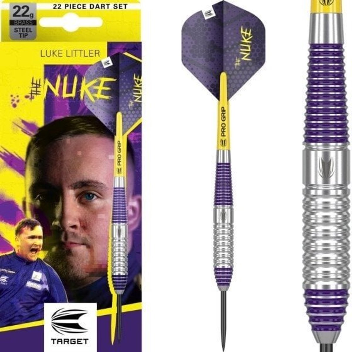 Target Luke Littler Brass Set 22 Pieces - Dartpijlen
