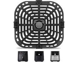 Vervangbaar rek geschikt voor Instant Pot Vortex 6 in 1 6 QT Gourmia GAF685 GAF735 6 QT luchtfriteuse, accessoires voor luchtfriteuse, bakplaat/krokante plaat/rooster, vaatwasserbestendig