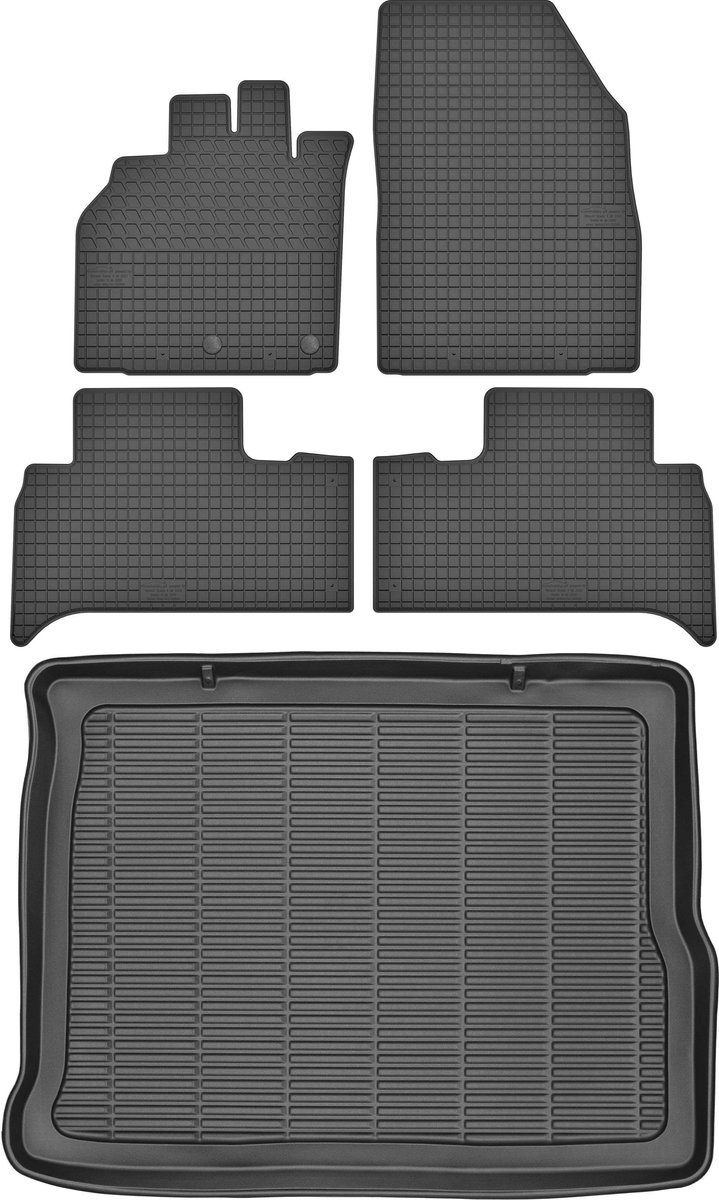 Max-Dywanik + Motohobby - Renault Scenic III - 2009-2016 - Zwart - Rubber Matten