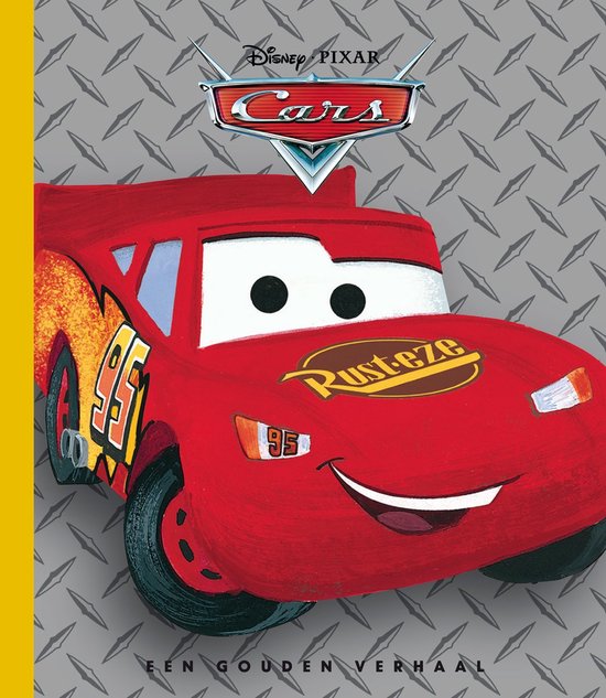 Le livre Cars avec Flash McQueen sur la couverture, sur fond gris.