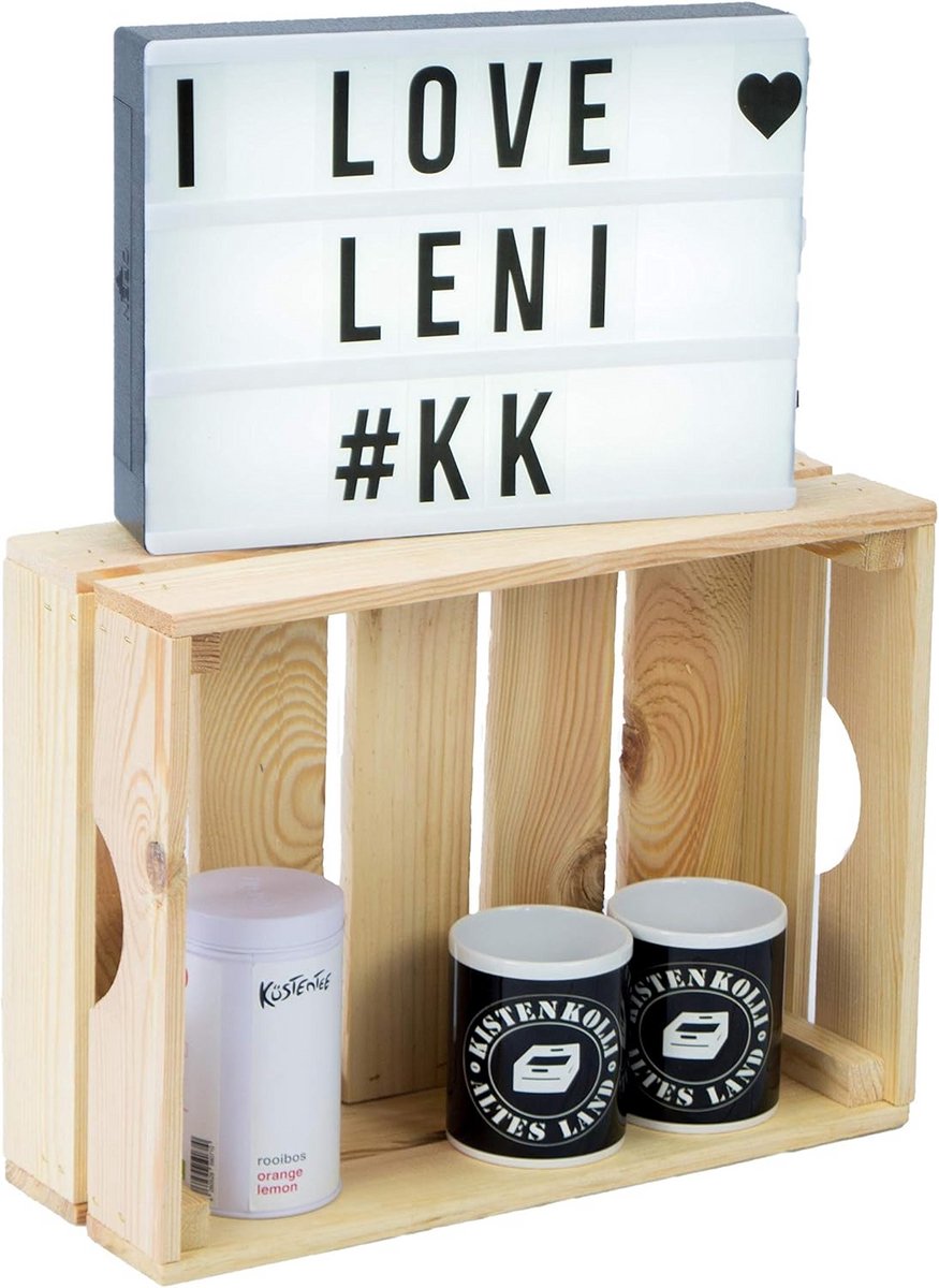 Stapelbare Houten Kist 40x30x15 cm - Fruitkist, Groentekist of Wijnkist voor Opslag