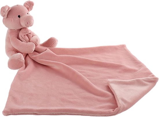Zacht Pluche Speelgoed Knuffeldoek Varken voor Baby's en Peuters, Wasbaar — afbeelding 4