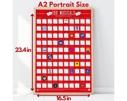 Bucketlist kras-poster (100 dingen)