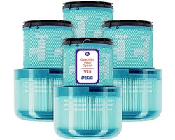 DEGG - HEPA filter geschikt voor Dyson V15 - Wasbaar - Vervangt Dyson V15 filter - Onderdelen - Premium Kwaliteit - 4 STUK(S)