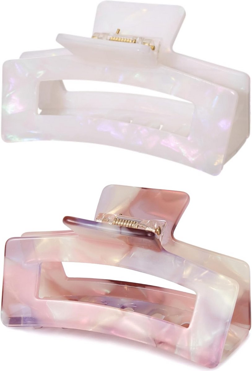 Grote Cellulose-acetaat Haarclips voor Dames met Sterke Houdkracht