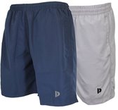 2-PackDonnay - Micro Fibre Short (Ian) - Sportbroek - Heren - Navy/Light grey (636) - maat 3XL