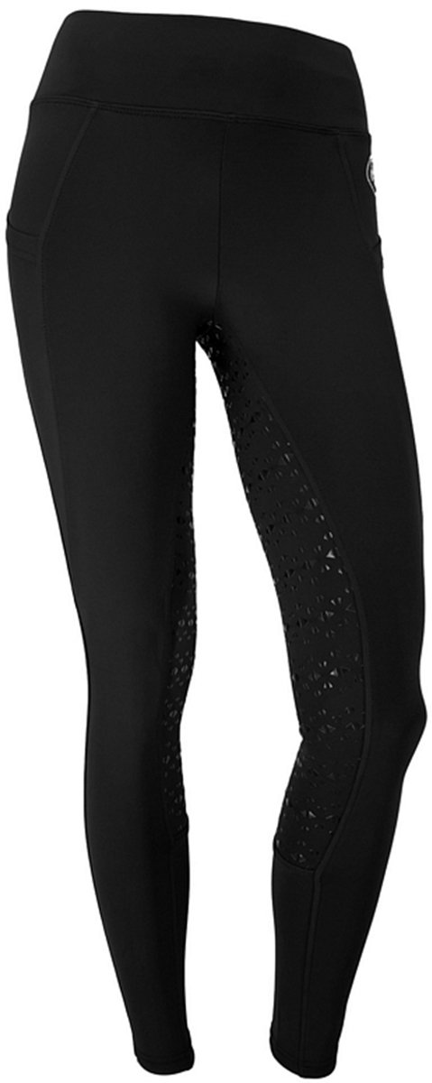 EQUESTRE MODA RIJLEGGING FULLGRIP Zwart