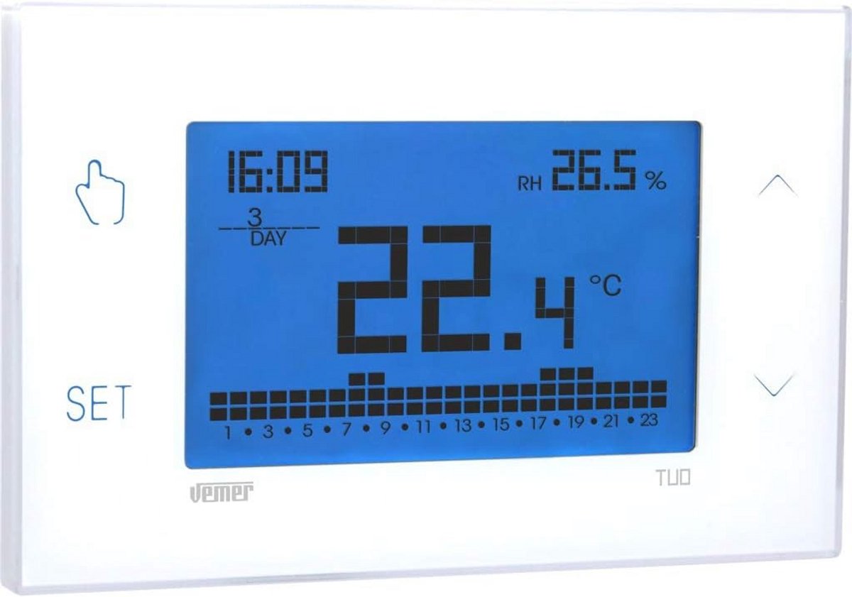 Digitale Programmeerbare Thermostaat voor Verwarming en Koeling (230V)