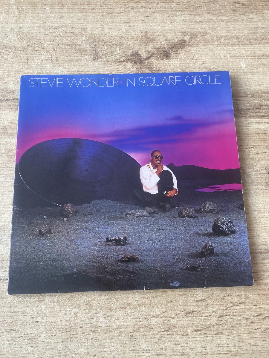 LP; stevie wonder; in square circle.