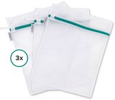 Ensemble de 3 sacs à linge avec fermeture éclair - Sacs à linge pour le linge, comprenant un Groot sac et des filets à linge avec fermeture éclair, adaptés à la Lingerie et aux BH - Sac à linge - Filets à linge