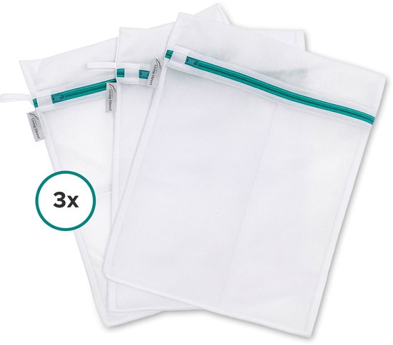 Ensemble de 3 sacs à linge avec fermeture éclair - Sacs à linge pour le linge, comprenant un Groot sac et des filets à linge avec fermeture éclair, adaptés à la Lingerie et aux BH - Sac à linge - Filets à linge