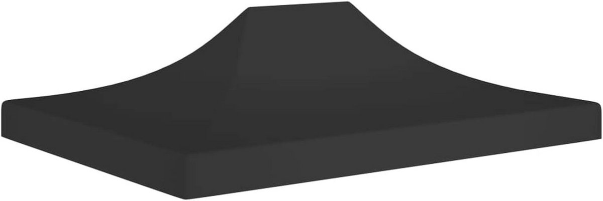 Vervangend Dak voor Partytent 4,5 x 3m - Water- & UV-Bestendige Zonwering - Zwart
