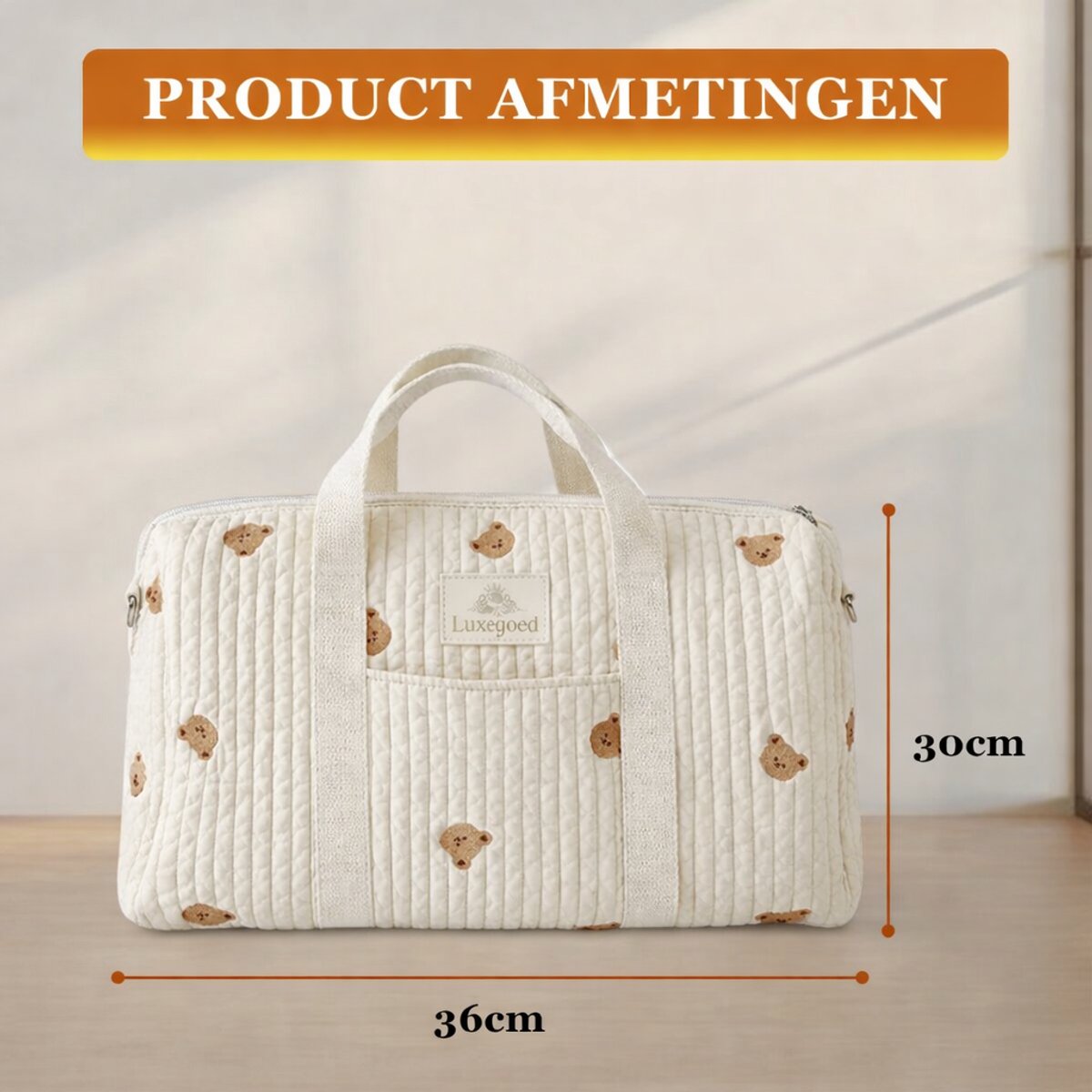 Luxegoed Luiertas Schoudertas - Verzorgingstas voor Baby thumbnail 3