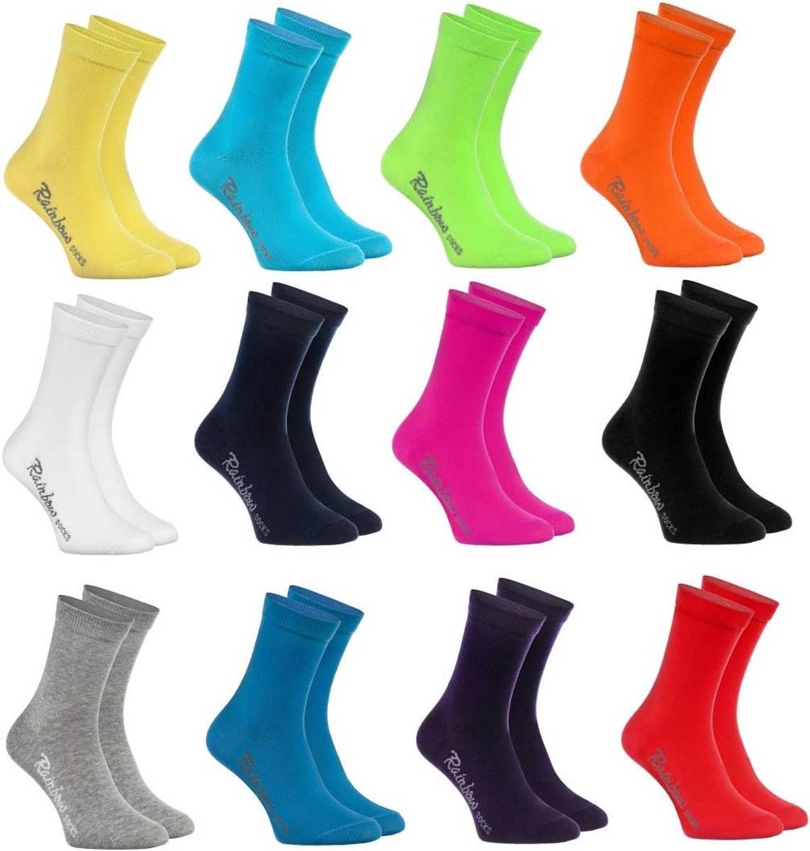 Kleurrijke Regenboog Sokken voor Kinderen | Katoen & Elastisch | Jongens en Meisjes