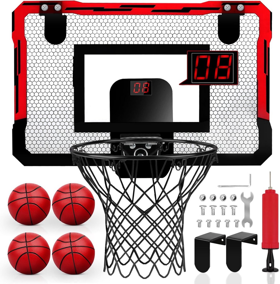 Kindersport Basketbal Korfbalset Binnenshuis en Buitenshuis met Automatische Score
