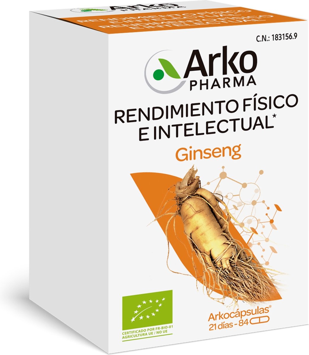 Ginseng Arkocaps 84 capsules|Arkocápsulas Ginseng 84 capsules|Ginseng Arkocápsulas 84 capsules