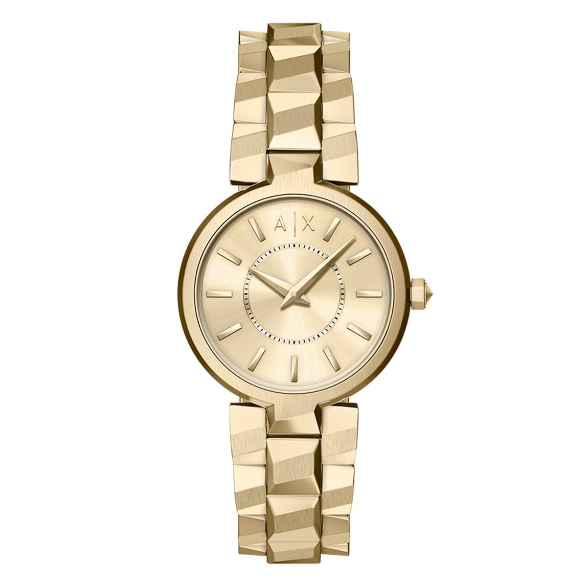 Armani Exchange AX4407 Vrouwen Horloge 34 mm - Goudkleurig