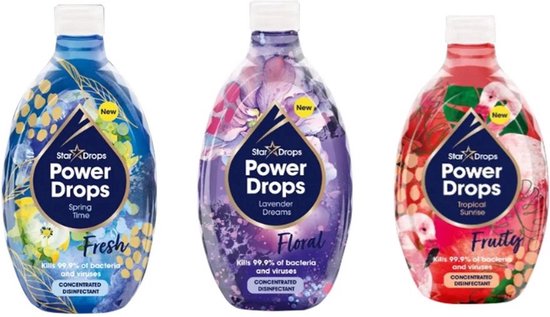 The Pink Stuff – Miracle Power Drops – desinfectant – 4 pack